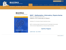 Tablet Screenshot of bulletin-mif.unde.ro